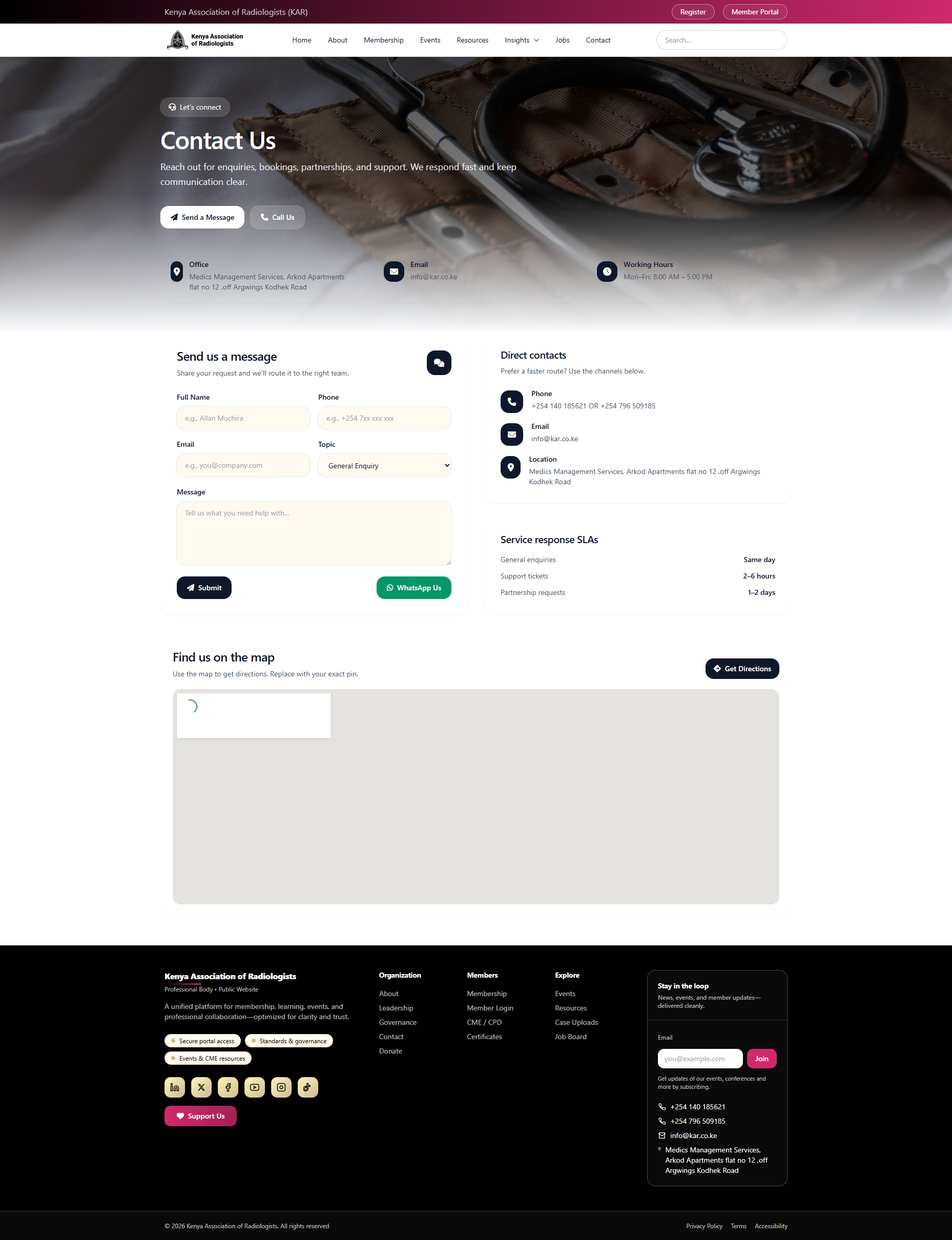Contact interface