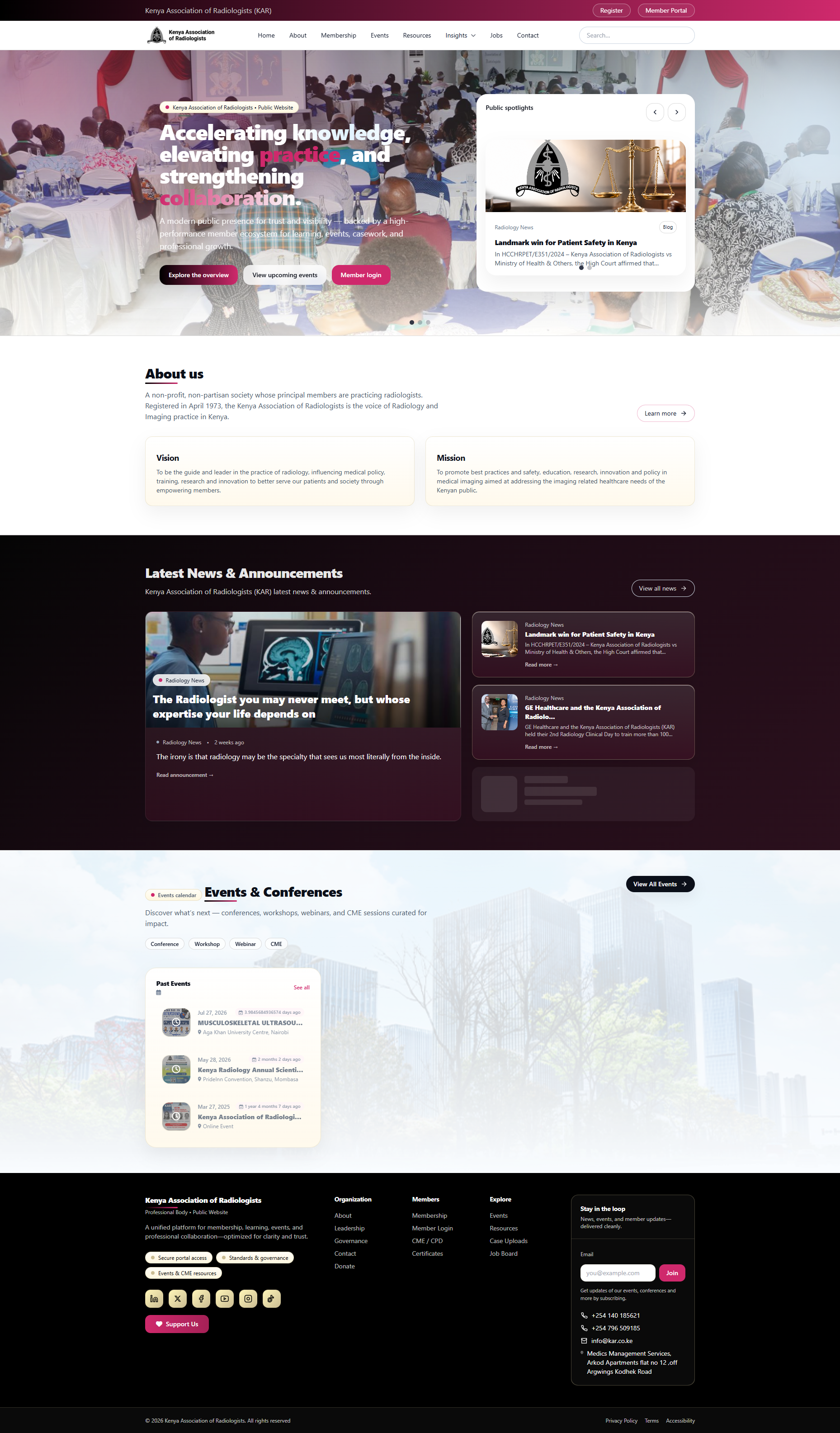 Home interface