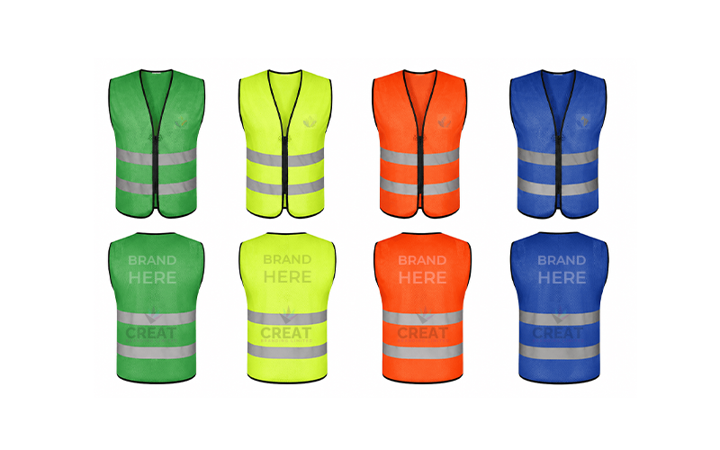 Breathable Mesh Hi-Vis Reflective Safety Vest