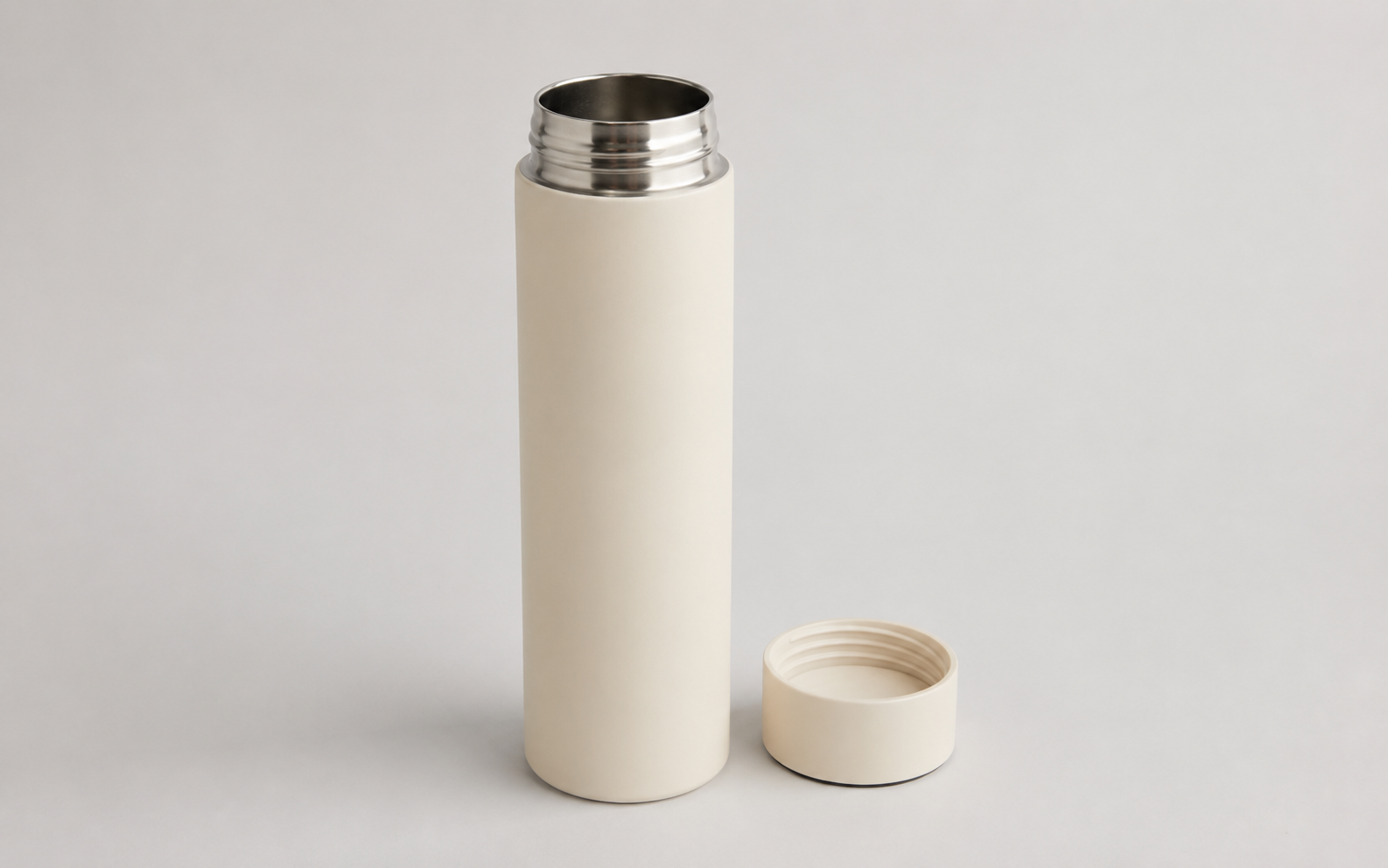 Cream Matte Flask, 500 ml 