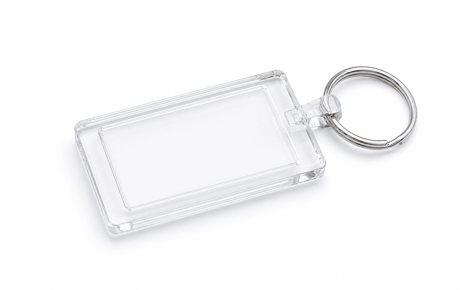 Rectangular Plastic Keyholder, Approximately 6.2 cm 