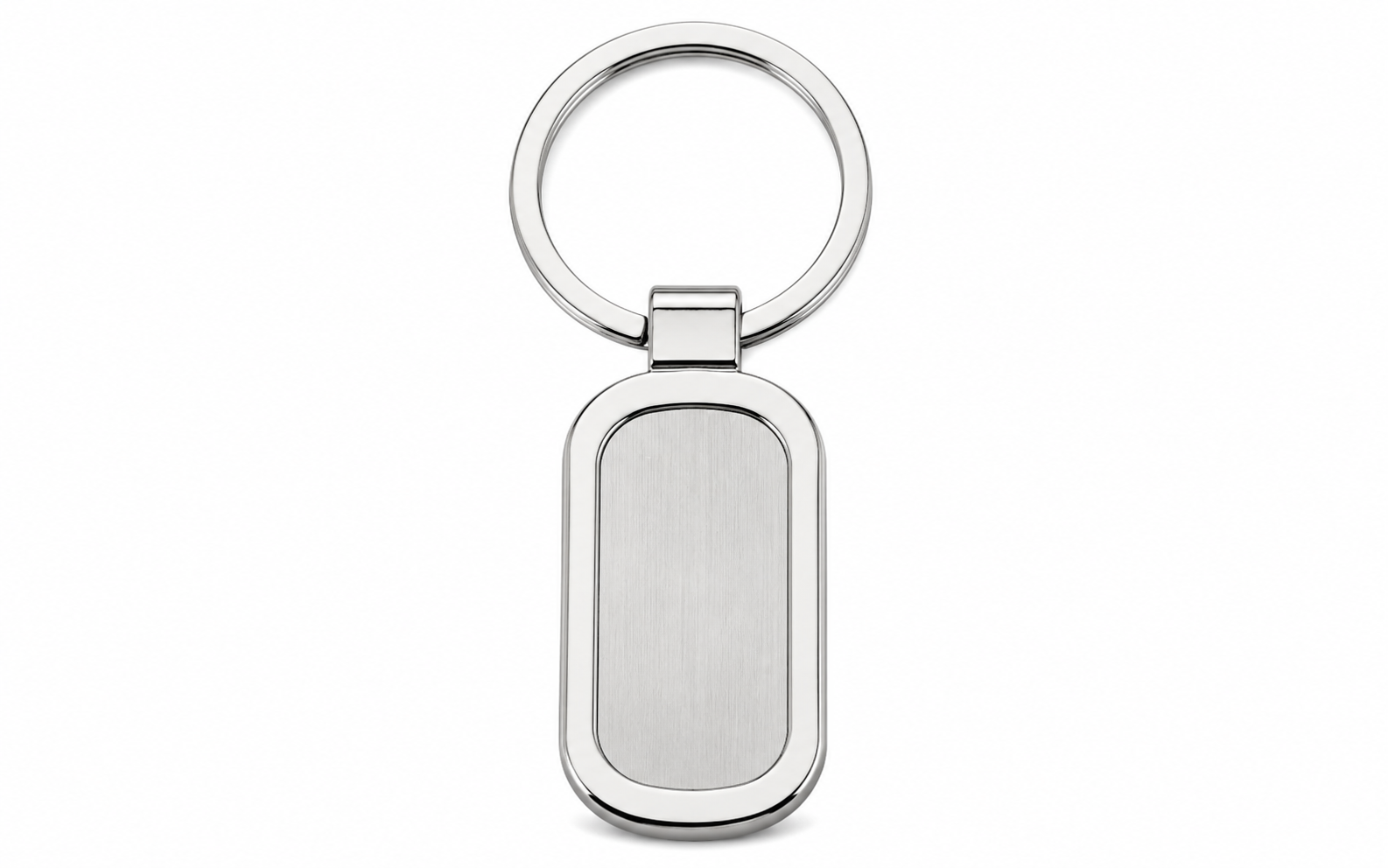 Rounded-Edge Oblong Metallic Keyholder