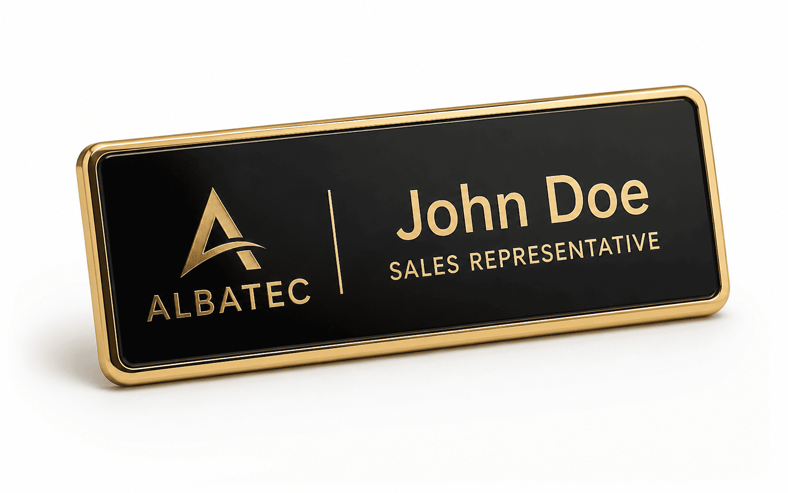Magnetic Name Badge, Approximately 6.4 × 2 cm 