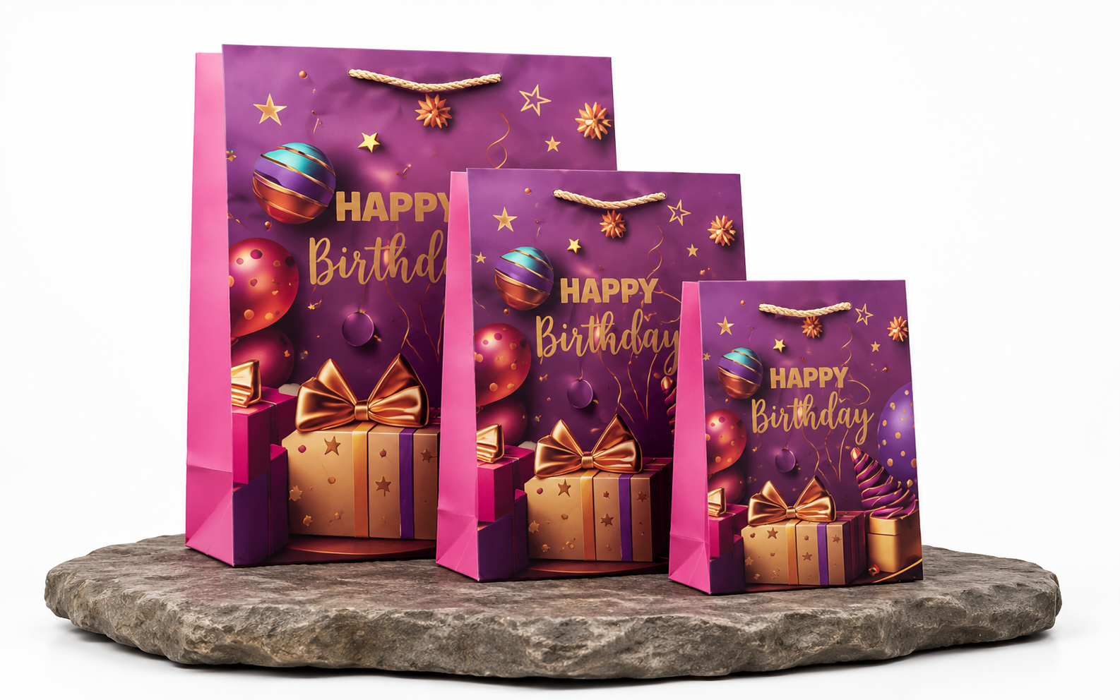 Happy Birthday Gift Bag A4