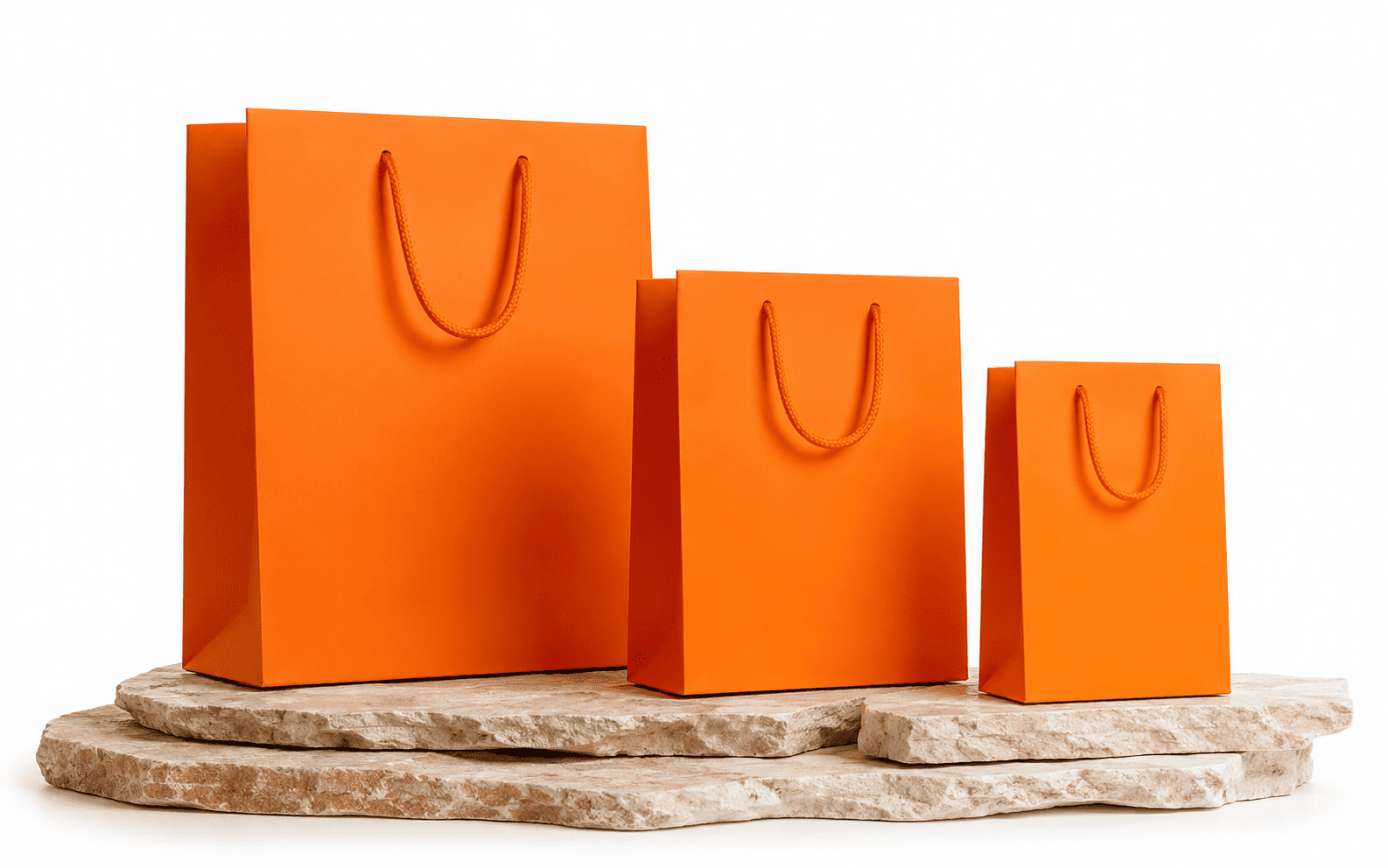 Luminous Orange Gift Bags A4