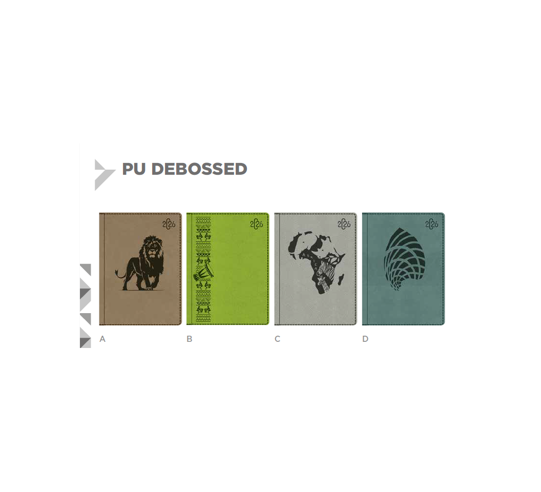 B5 Debossed PU Corporate Diary 2026 
