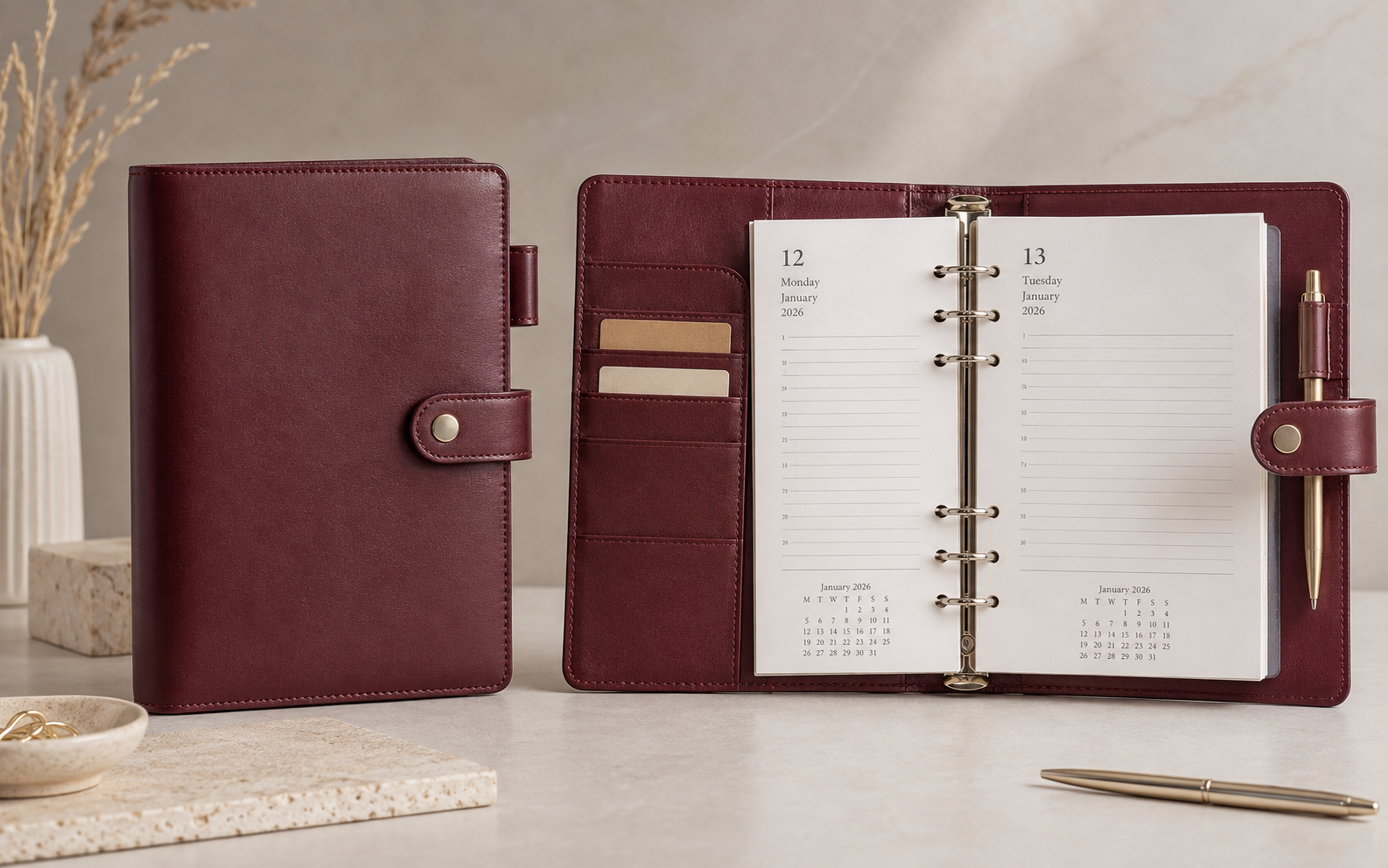 A5 Filofax-Style Refillable Organiser Diary 