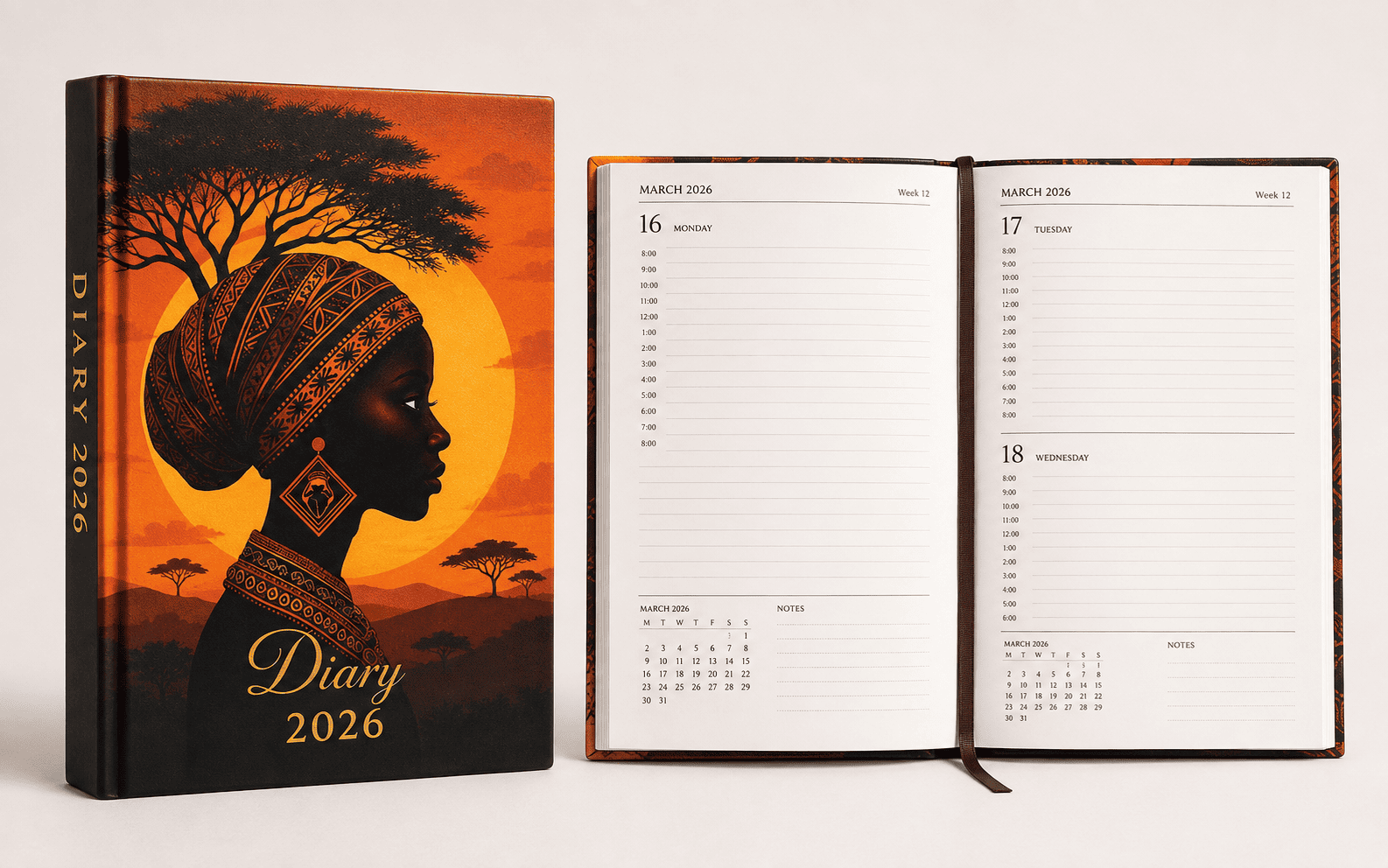 B5 Art Cover Diary 2026