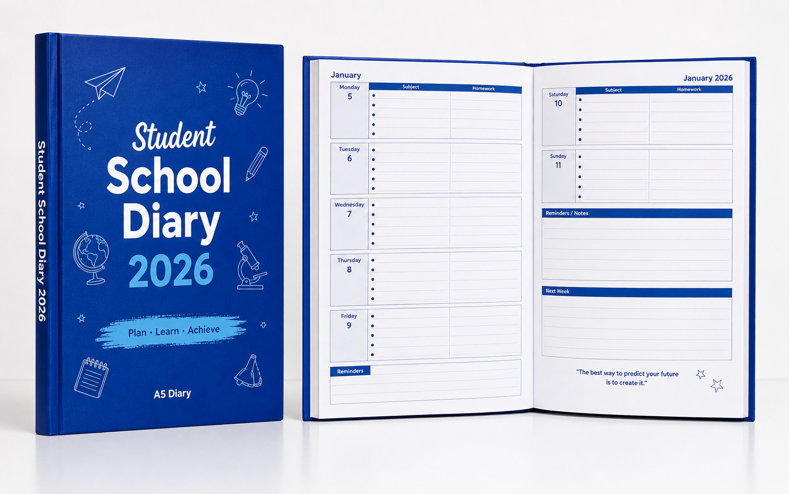 Student School Diary and Homework Planner 