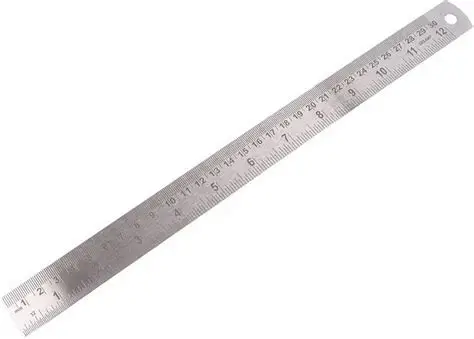 30 cm Stainless Steel Ruler - Metric Scale