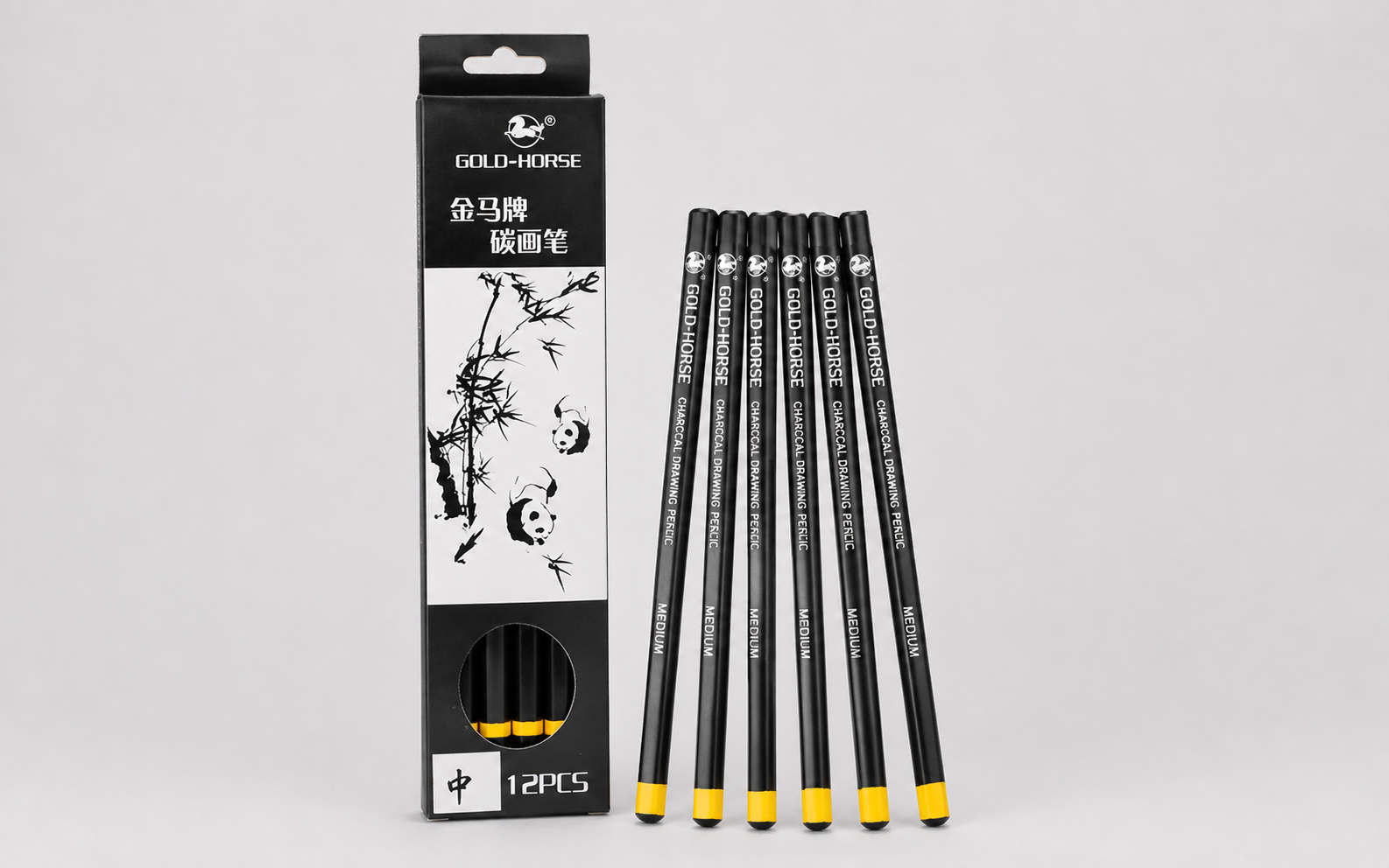  Gold Horse Charcoal Drawing Pencil - Medium