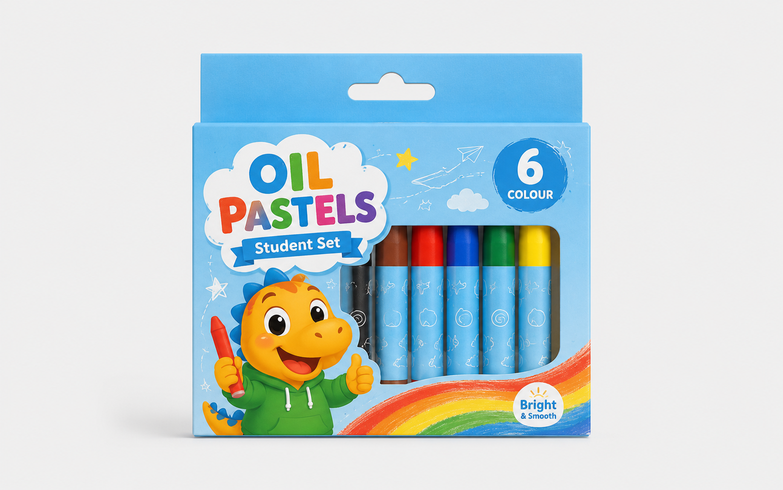 MYOESI Oil Pastels - 6 Colour Student Set