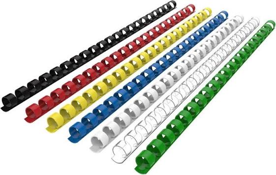 Plastic Binding Combs – 12 mm to 25 mm, A4 Document Binding, 100  Pieces 