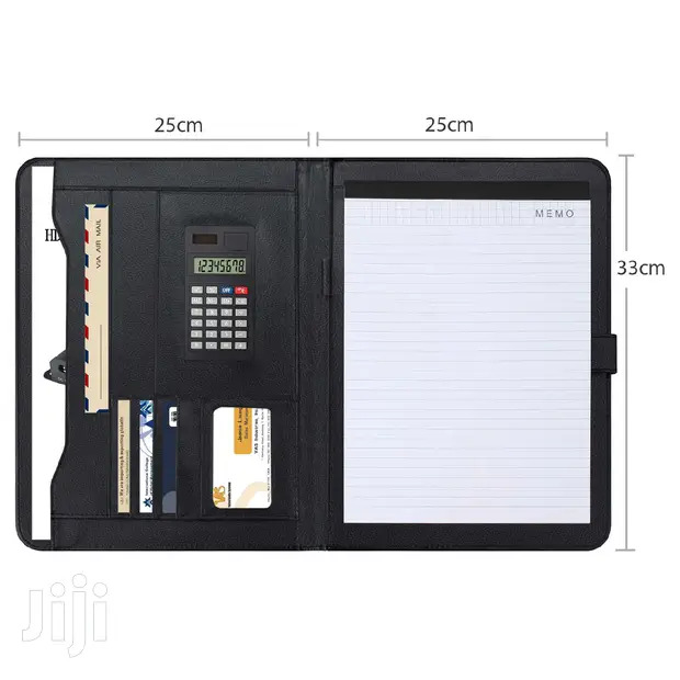 Executive Zippered Business Portfolio – A4 Writing Pad & Organizer 