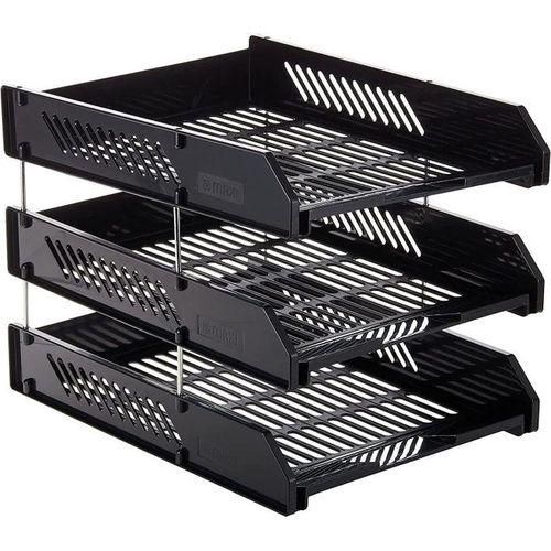 A4 Two-Tier Document Tray – Stackable Desktop Organizer 