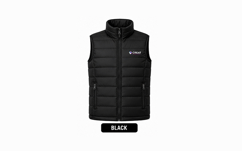 Branded Puff Jackets Sleeveless 