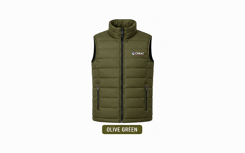 Branded Puff Jackets Sleeveless 