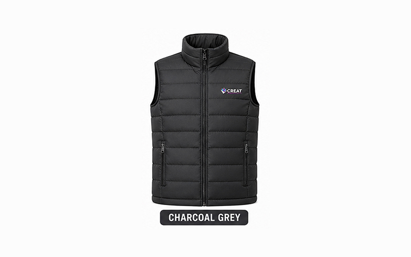 Branded Puff Jackets Sleeveless 