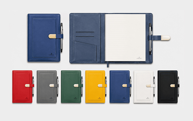 A5 Notebook with a pen