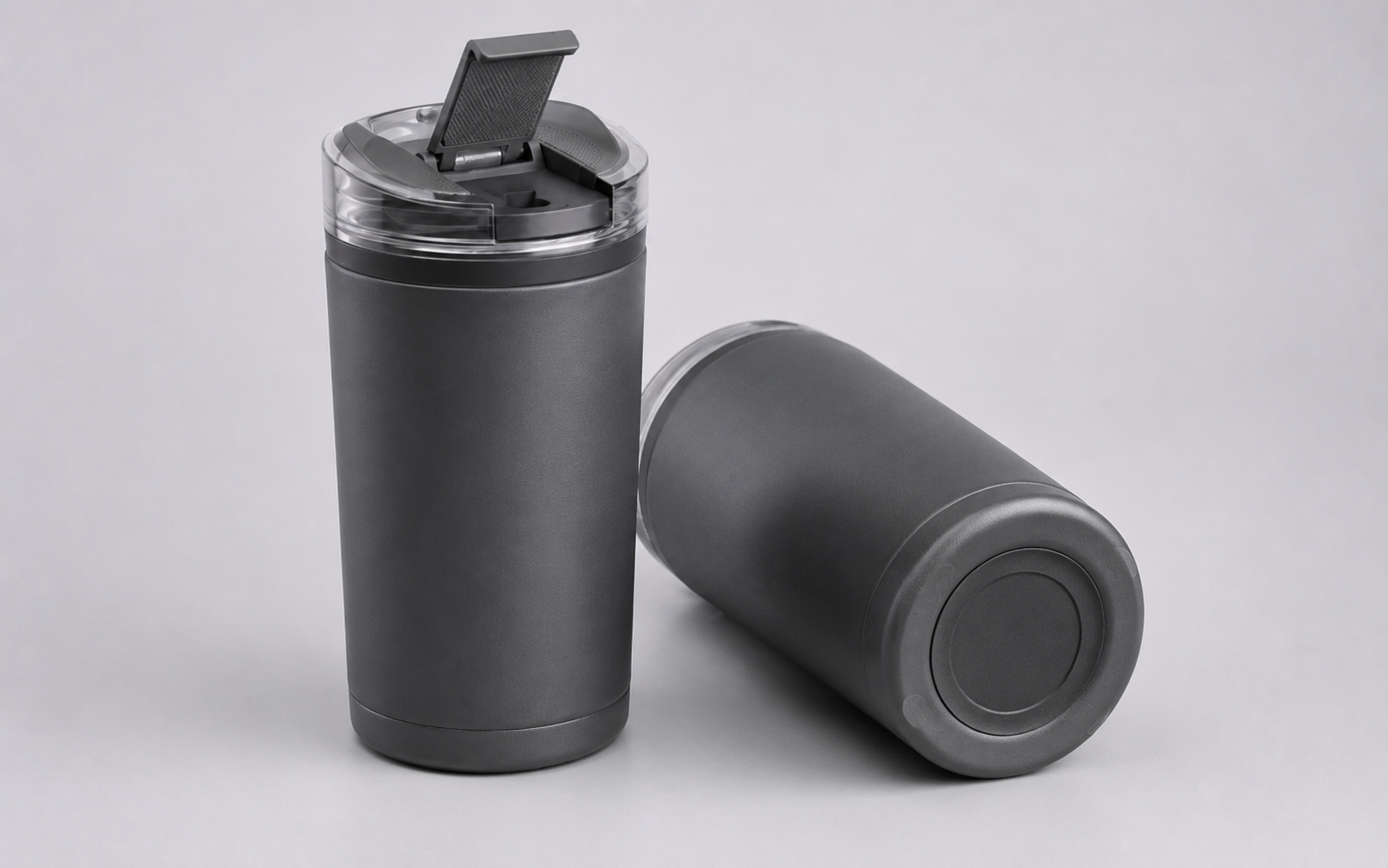 Magnetic Flask with Mobile-Phone Holder