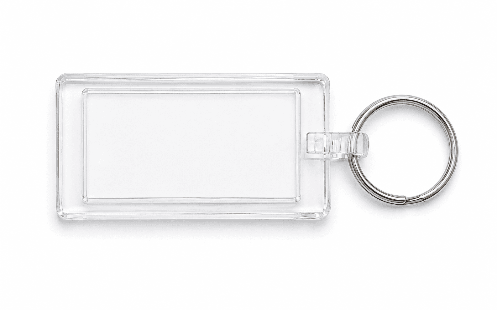 Rectangular Plastic Keyholder, Approximately 6.2 cm 
