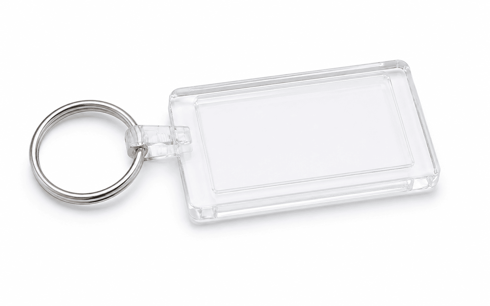Rectangular Plastic Keyholder, Approximately 6.2 cm 