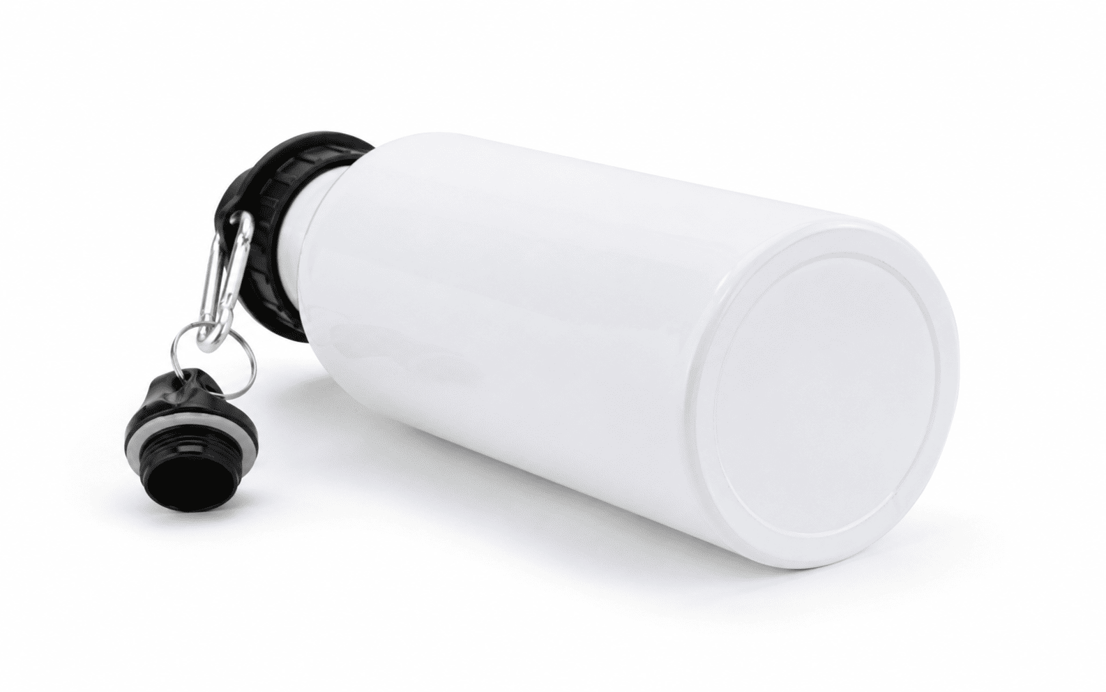 Double-Lid Aluminium Water Bottle, 750 ml 