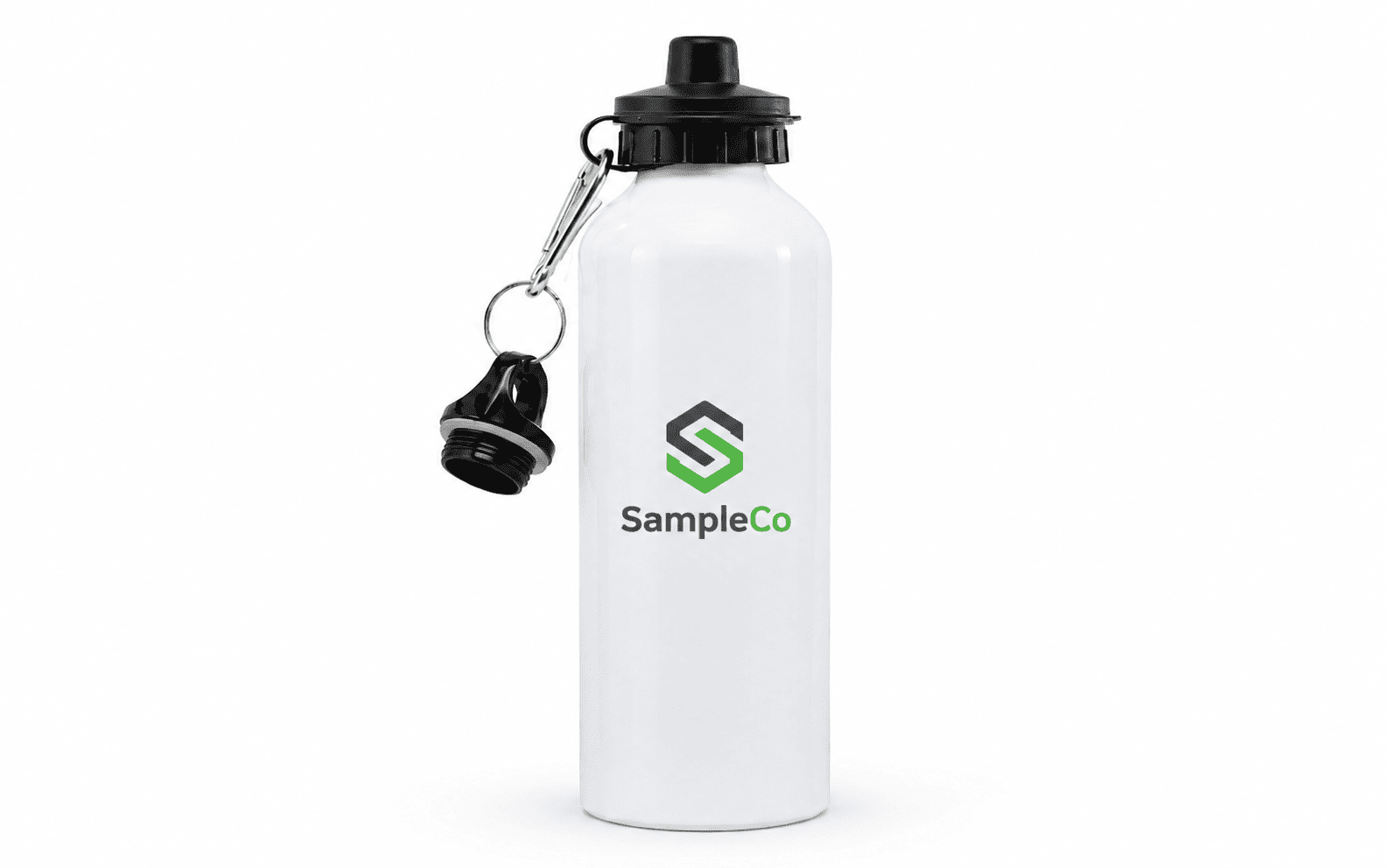 Double-Lid Aluminium Water Bottle, 750 ml 