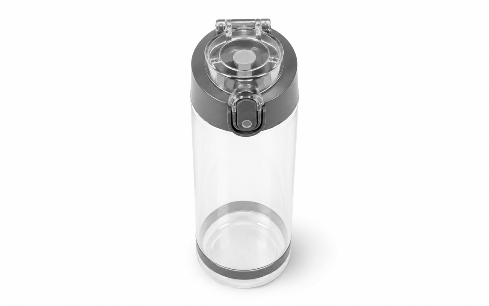 Clear Plastic Water Bottle with Carrying Strap, 750 ml 