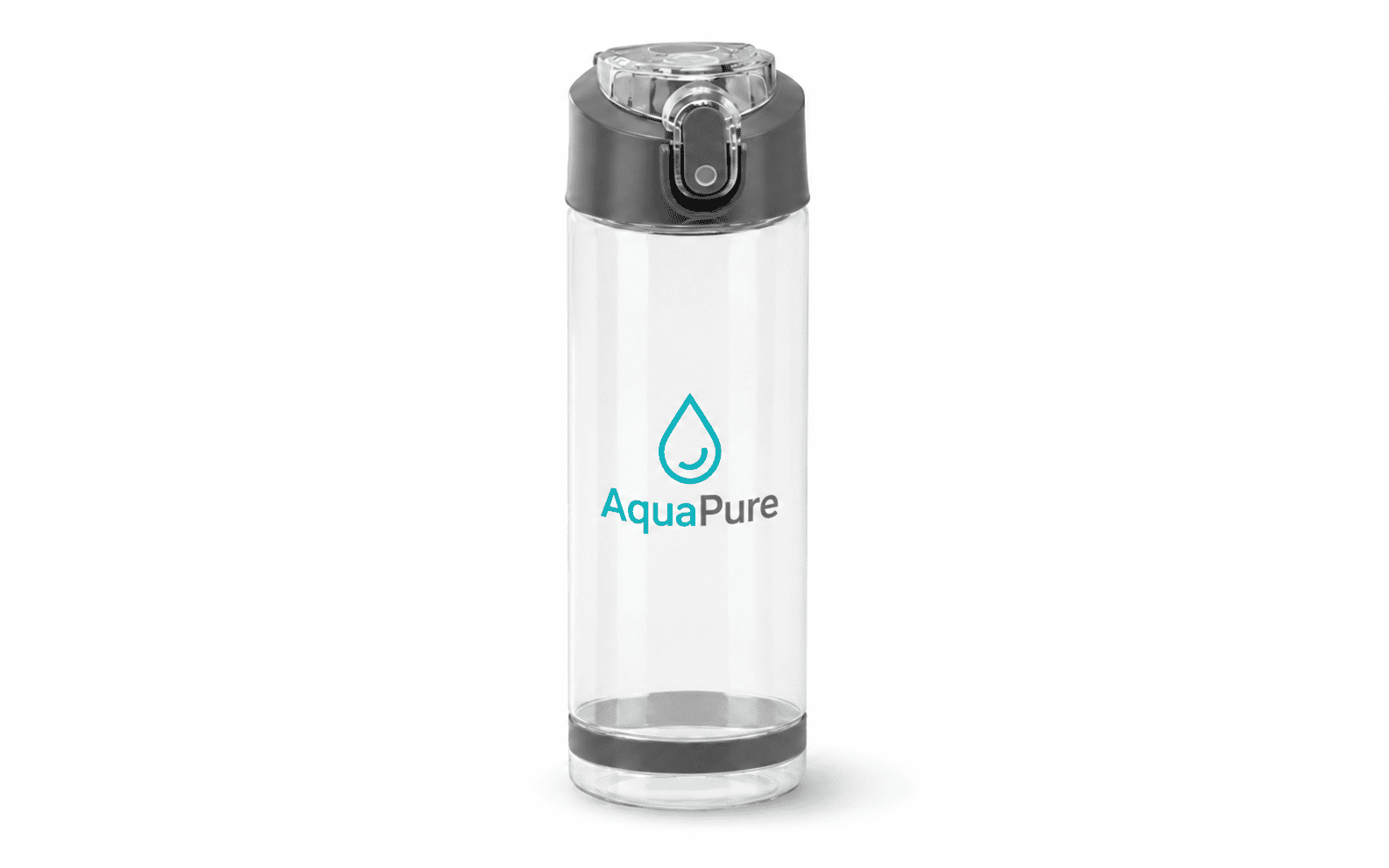 Clear Plastic Water Bottle with Carrying Strap, 750 ml 