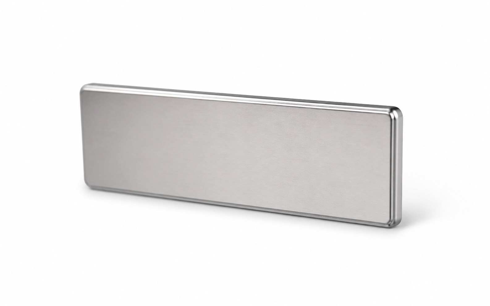 Silver Replaceable Pin Name Badge
