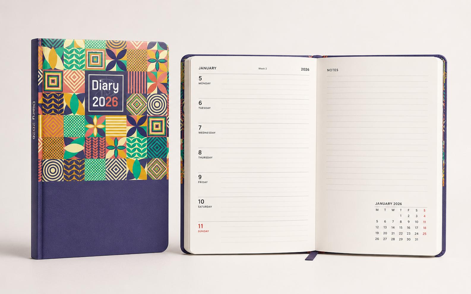 A5 Art Cover Diary 2026 