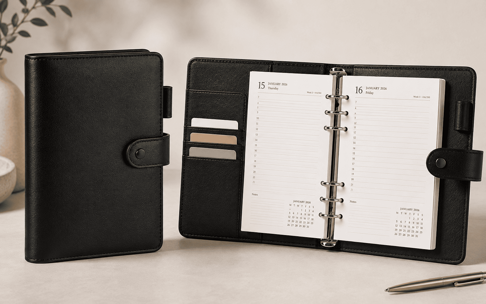 A5 Filofax-Style Refillable Organiser Diary 