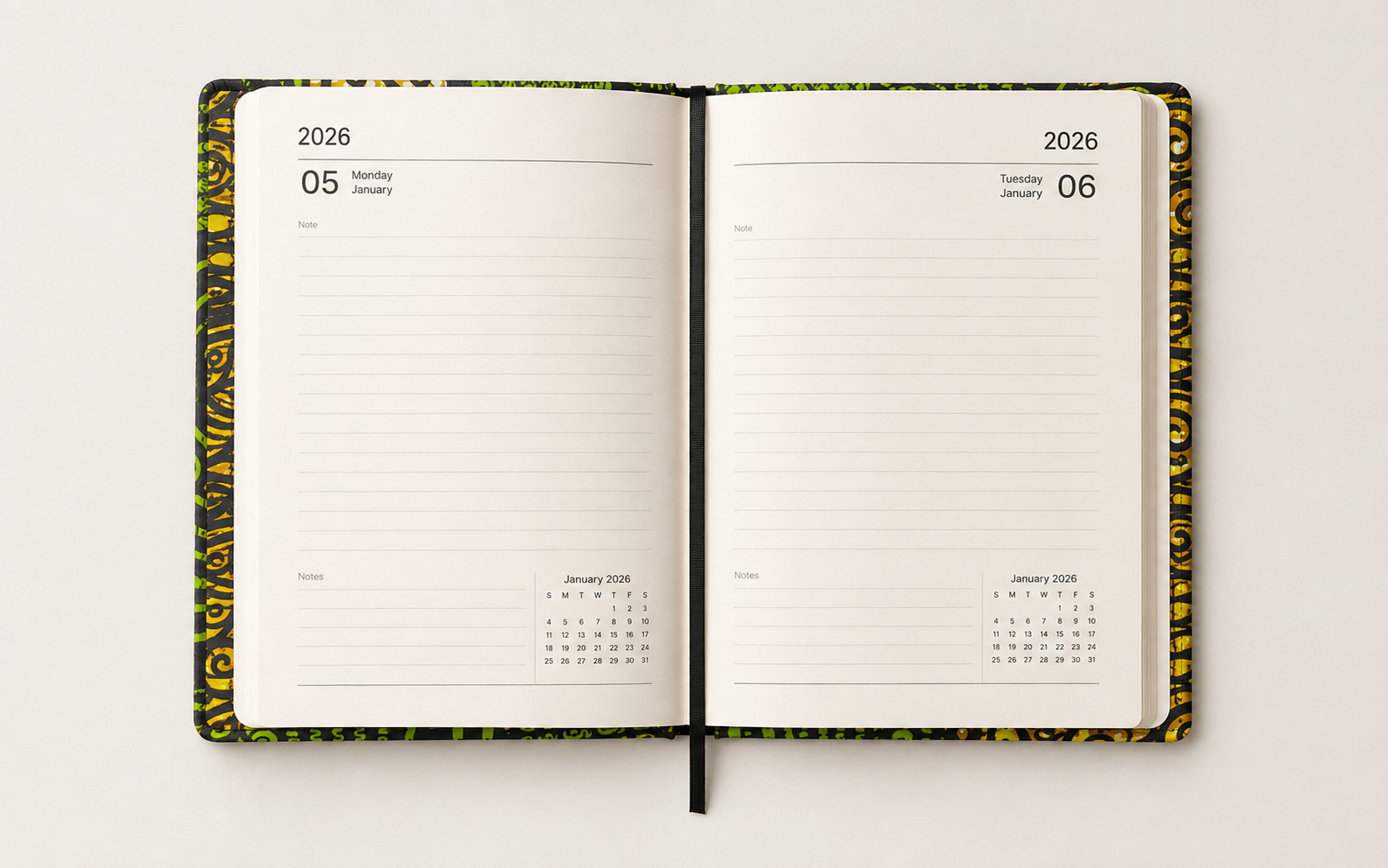 B5 Ankara Design Corporate Diary 2026 