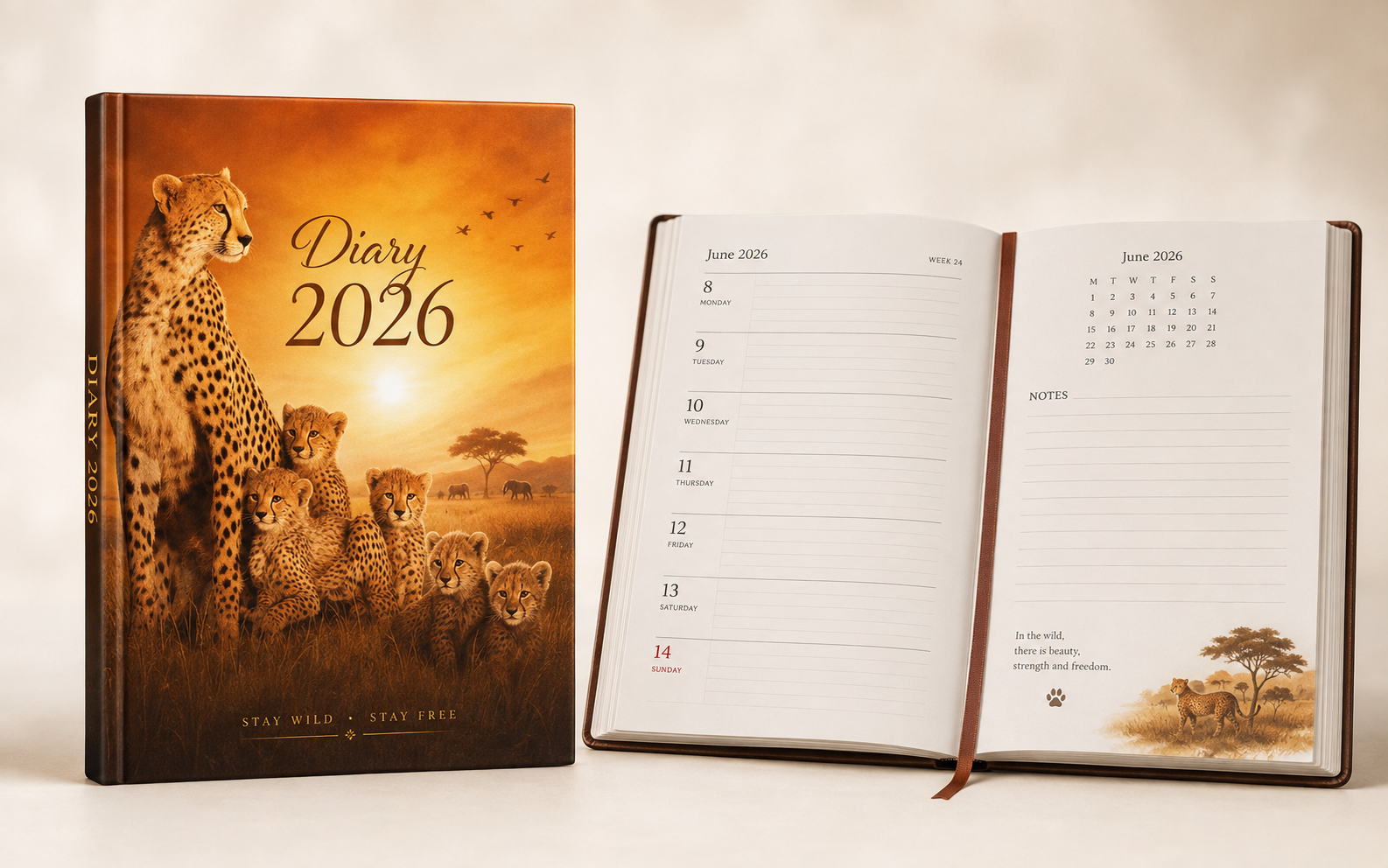 B5 Art Cover Diary 2026