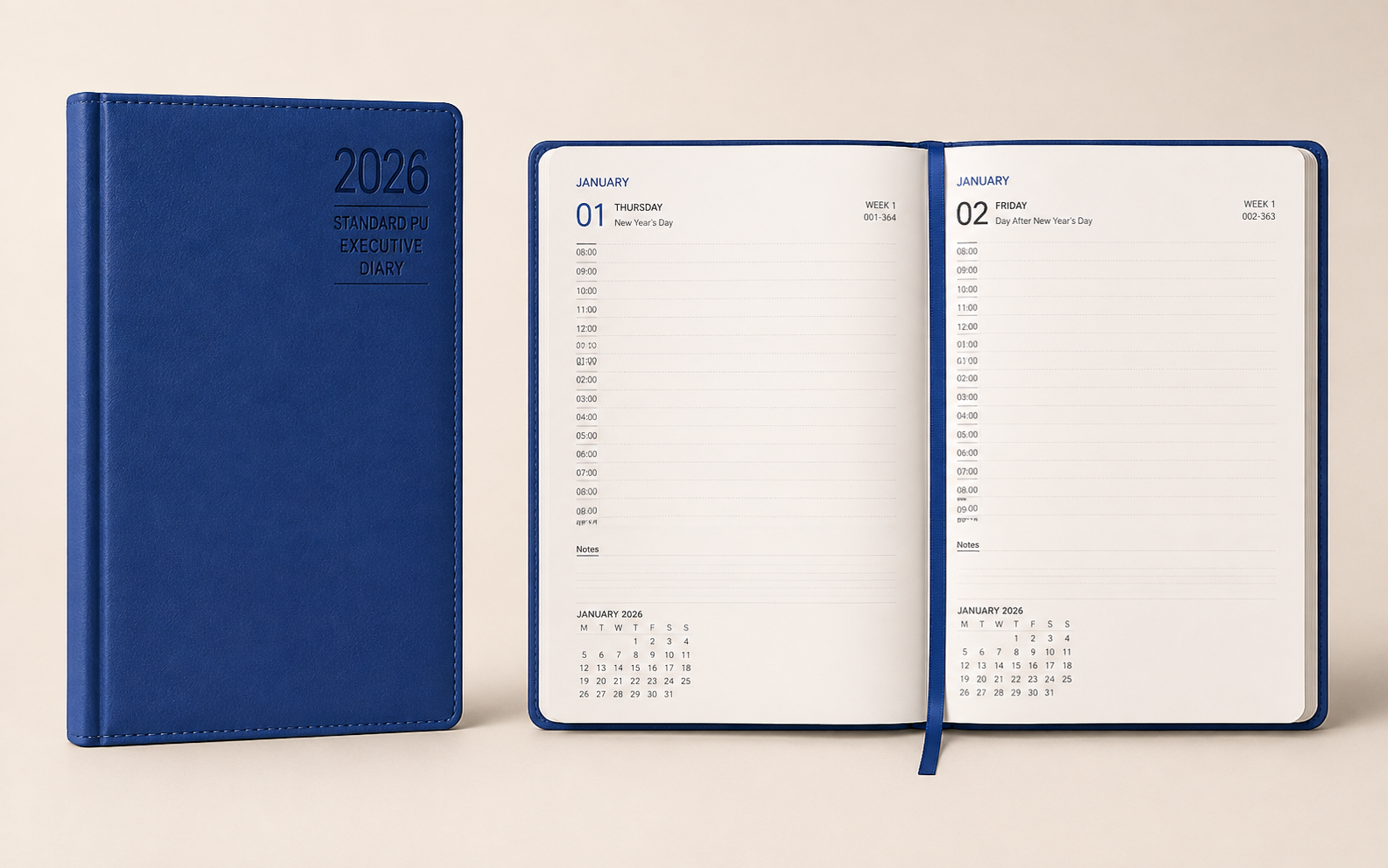 B5 Standard PU Executive Diary 2026 