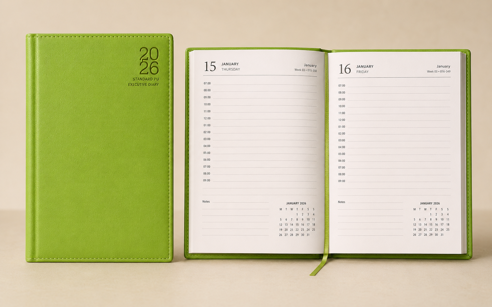 B5 Standard PU Executive Diary 2026 
