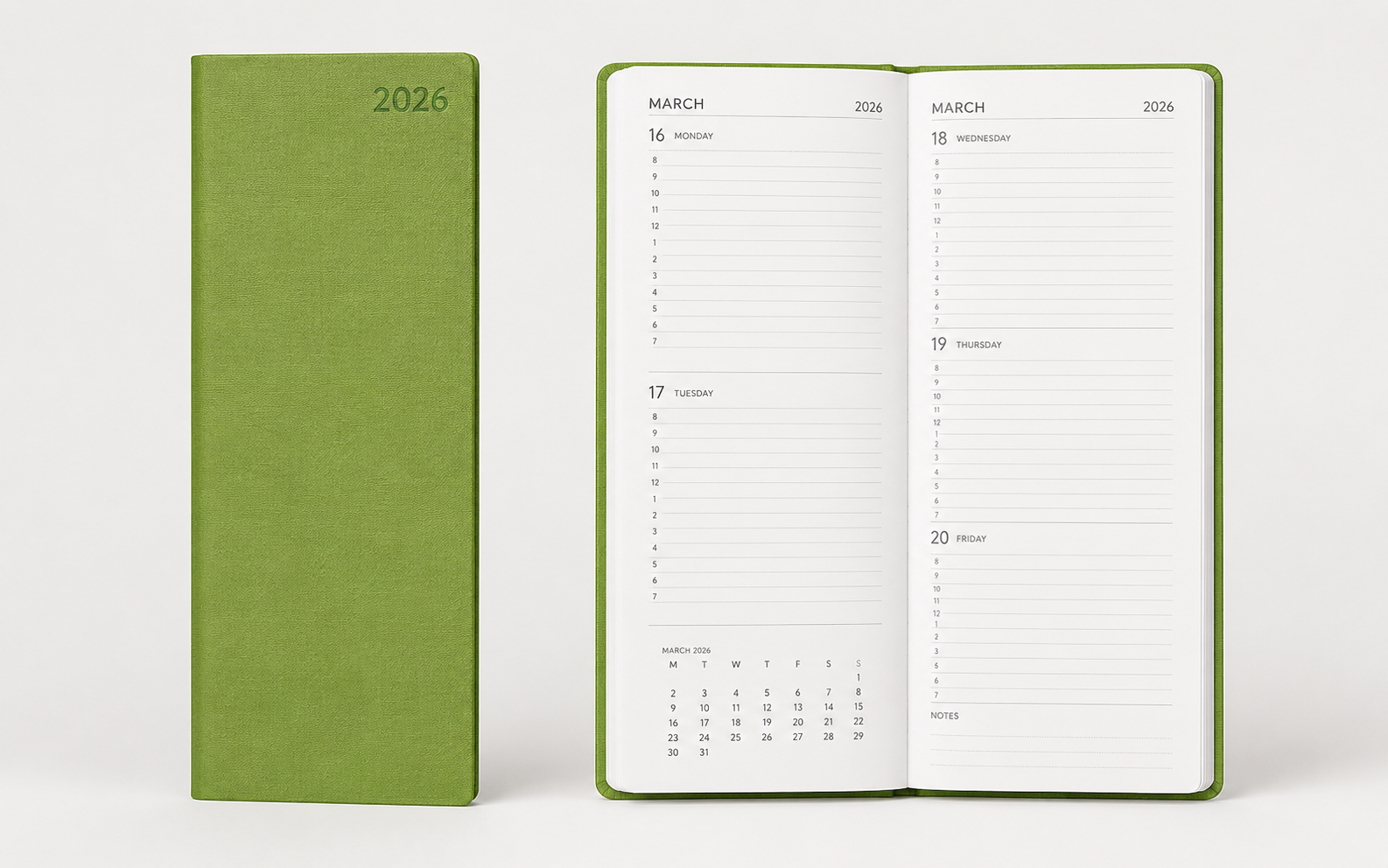 Corporate Slimline Pocket Diary 2026 