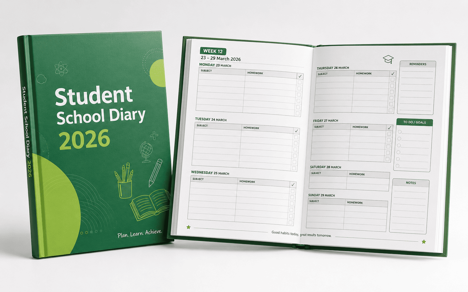 Student School Diary and Homework Planner 
