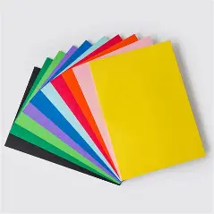 Coloured Construction Paper - 20 x 25 in, 250 Sheets