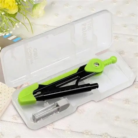 Student Drawing Compass with Pencil Holder