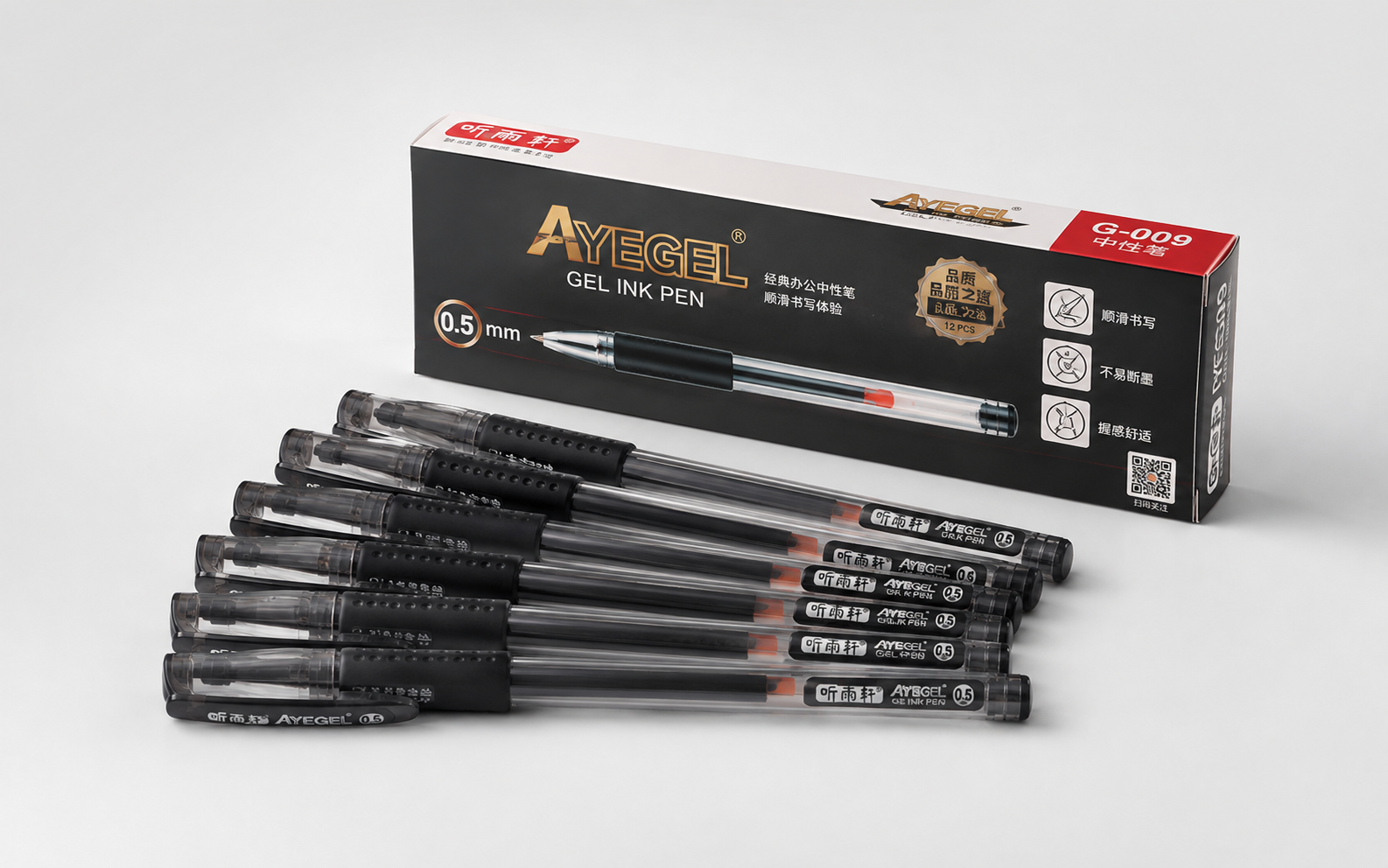 AYEGEL 0.5 mm Gel Ink Pen - Black