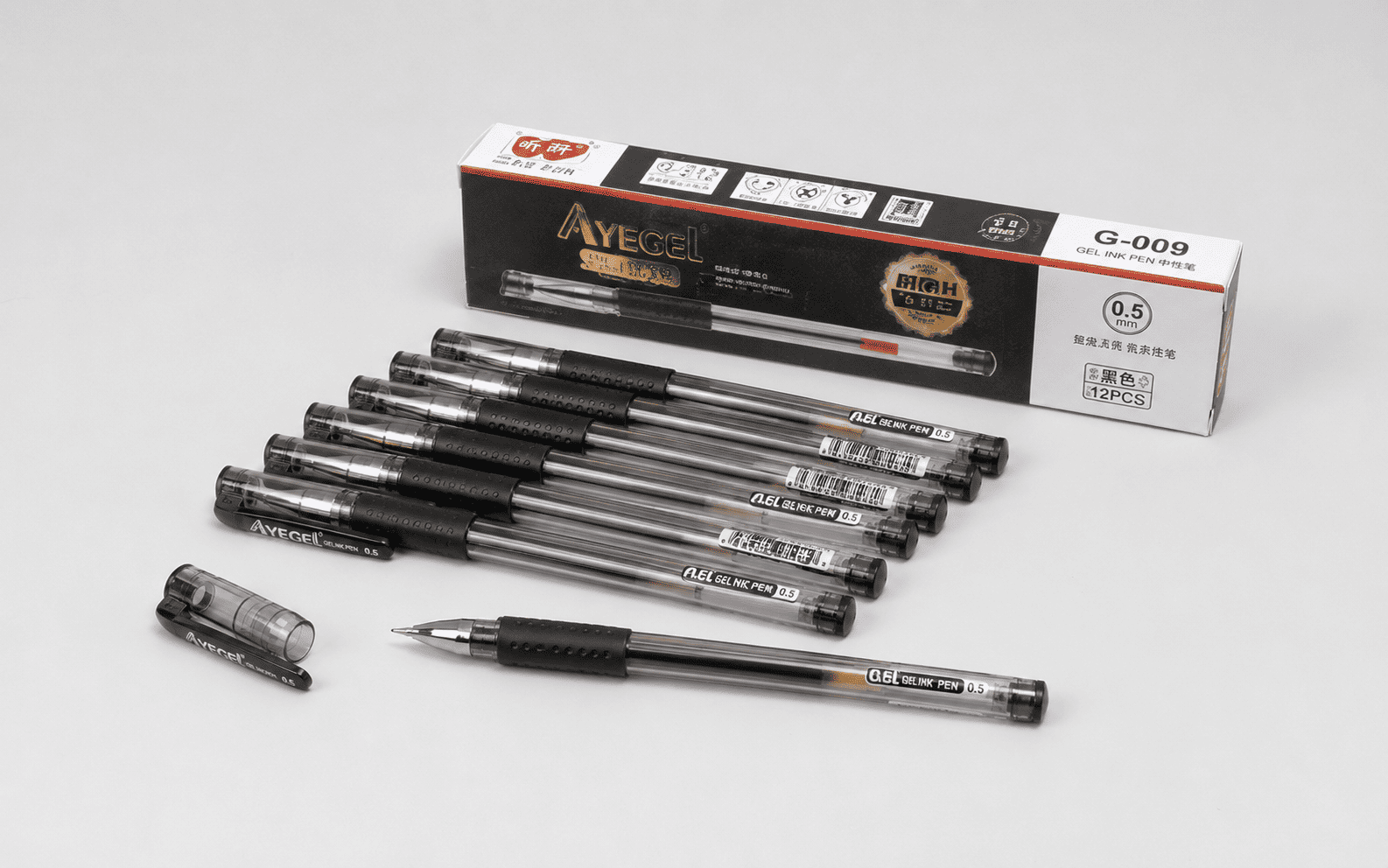 AYEGEL 0.5 mm Gel Ink Pen - Black