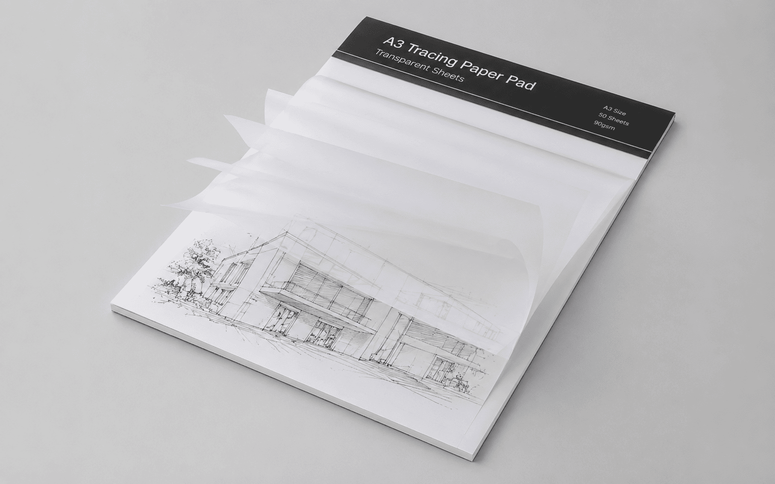 A3 Tracing Paper Pad - Transparent Sheets