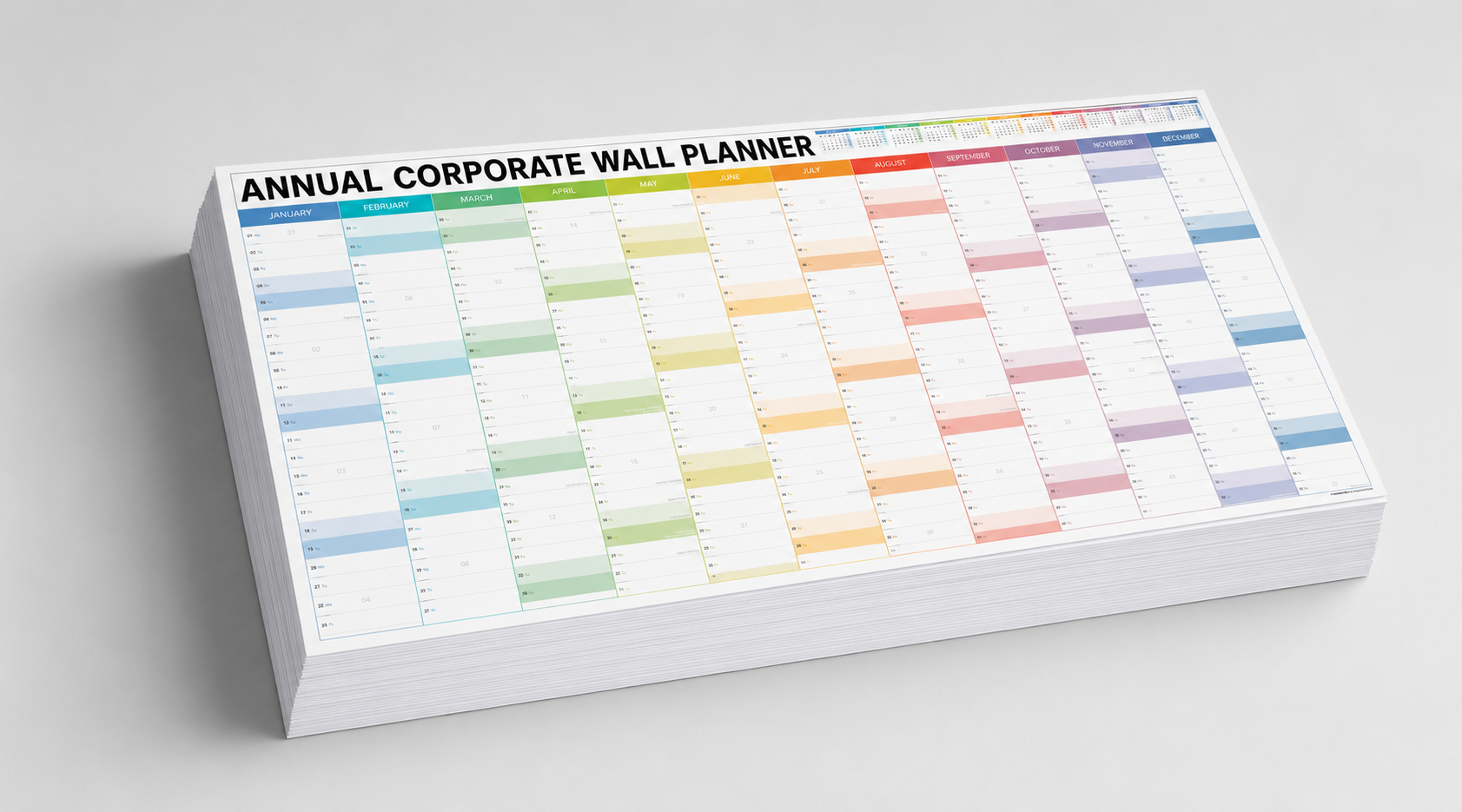Annual Corporate Wall Planner 