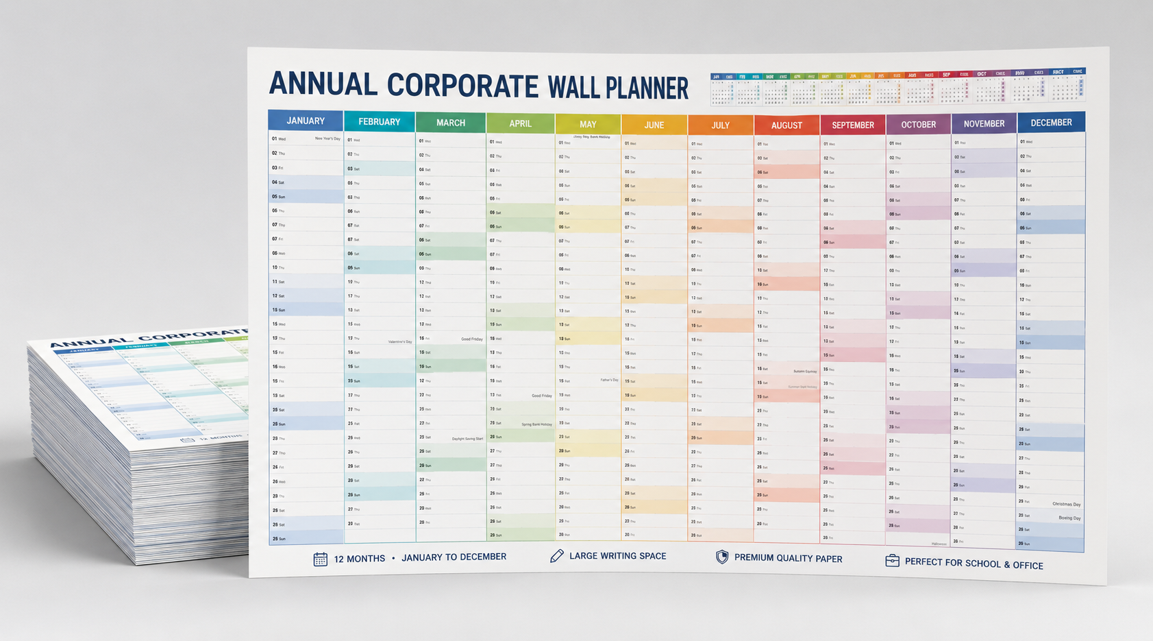 Annual Corporate Wall Planner 
